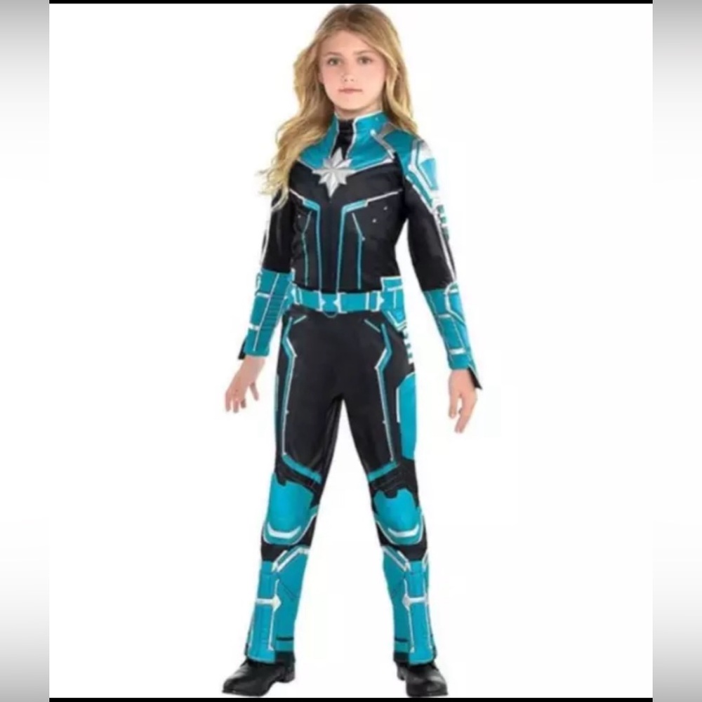 Marvel's Captain Marvel Starforce Costume Girls Size Large 12-14
